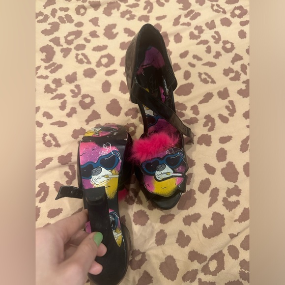 Super rare retired Iron Fist smoking puddle spike high heels - Picture 5 of 11